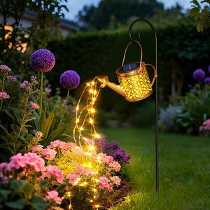 Lámpara de Jardín LED Solar con Logotipo Personalizado, Linterna de Riego Solar, Resistente al Agua IP65, Cuerpo de Hierro, Portátil, Alimentada por Energía Solar - Product Image 2