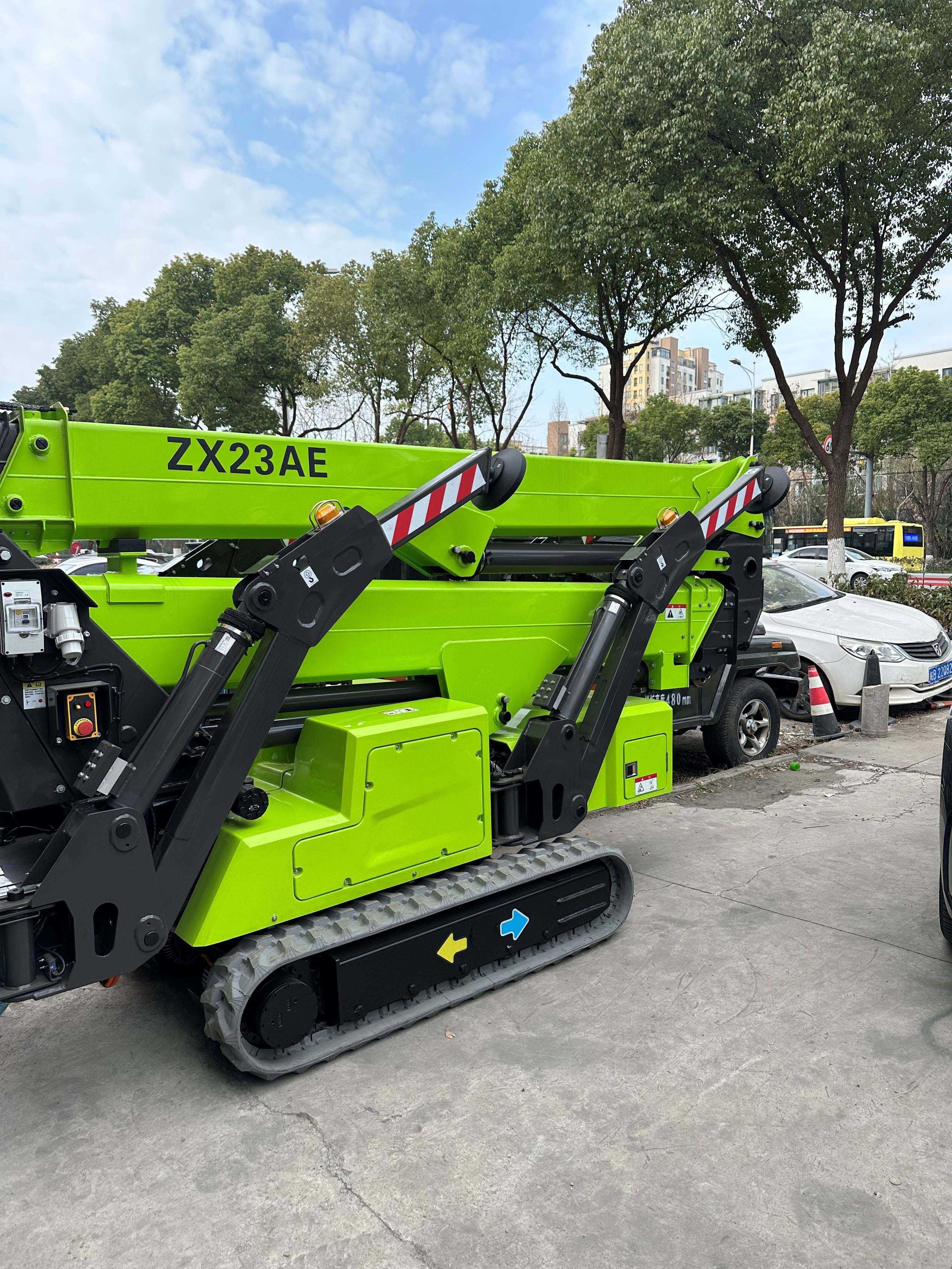 Compact 23m 27m Electric Spider Lift ZX23AE ZX27AE Flexible Aerial