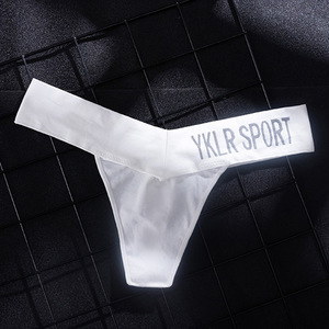 Mutande da donna Sexy senza cuciture di alta qualità stile sportivo americano a maglia <span class=keywords><strong>perizoma</strong></span> <span class=keywords><strong>con</strong></span> alta elasticità - Product Image 3