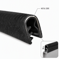 Joint d'étanchéité en caoutchouc en forme de U avec noyau métallique EPDM pour bord de porte de voiture, garniture à pression, couleur personnalisée, marque Xinhong, pour la protection des bords de tôles