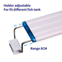 Éclairage LED RGBW commutable à faible MOQ pour aquarium, lumière réglable de 8 à 30 pouces pour aquarium de corail et de récif