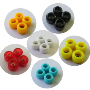 4 Stks/set Urethaan Handgemaakte Professionele Cnc Purethane Mini Vinger Boord Kleurrijke Kleur Abs Plastic Toets Wielen