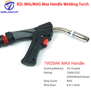 Antorcha de soldadura <span class=keywords><strong>MIG</strong></span> refrigerada por aire 15AK 25AK 24KD 36KD 501D Tipo BZL Conector Euro Empuñadura tipo <span class=keywords><strong>pistola</strong></span> MAX Venta al por mayor de fábrica - Product Image 4