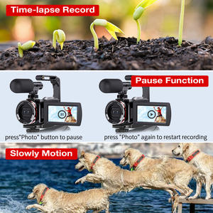 Fabrika OEM gerçek 4K >25MP CMOS sensör WiFi 3 inç ekran profesyonel kaydedici <span class=keywords><strong>21X</strong></span> dijital kamera - Product Image 4