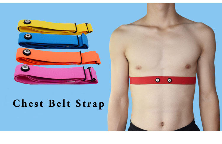 Dellx Heart Rate Chest Belt Adjustable Elastic Strap For