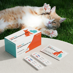 Sabervet Schnelltest-Kit für Felines Herpesvirus und Calicivirus (FCV/FHV Ag) Veterinärdiagnostik-Set für Katzen - Product Image 1