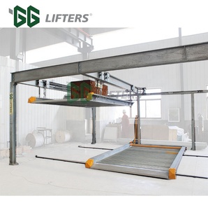 2 Niveaus Puzzel Parkeerlift Aangepaste Motor Aangedreven Commerciële <span class=keywords><strong>Parking</strong></span> Apparatuur Aangepast Verticaal Parkeersysteem