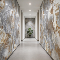 Panneau mural en PVC imperméable et ignifuge, design marbre 3D, revêtement mural décoratif intérieur pour salle de bain, cuisine, plafond