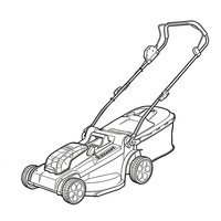 Tondeuse à gazon sans fil Vertak 40V, tondeuse à gazon électrique sans balais de 17 pouces, tondeuse à gazon pour la maison, le jardin, avec sac à herbe, hauteur réglable