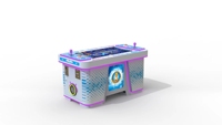 Máquina de Juego de Pesca Arcade de Mesa para 2 Jugadores, Operada con Monedas, con Luces LED para Niños, para Centros de Entretenimiento y Parques de Diversiones Comerciales