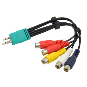 Cable de vídeo componente hembra de 3,5 mm a 5RCA, totalmente de cobre, para televisor LCD Samsung - Product Image 1