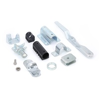 Ensemble complet galvanisé de système de verrouillage de porte d'assemblage de tige de verrouillage de conteneur pour pièces de conteneur