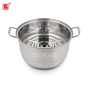 Cocina de inducción <span class=keywords><strong>doble</strong></span> con vaporizador de acero inoxidable, utensilios de cocina, utensilios de cocina, ollas de sopa, anillos de moda <span class=keywords><strong>para</strong></span> cocinar con estilo - Product Image 4