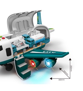 <span class=keywords><strong>Jouet</strong></span> d'avion à friction en plastique pour enfants, dessin animé, transformable, avion en métal, jouets en métal moulé sous pression - Product Image 3