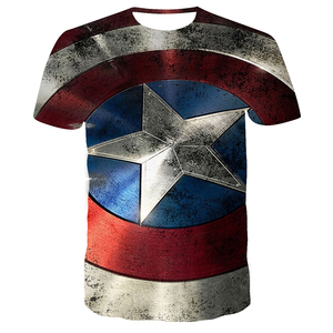 Camiseta Deportiva Ajustada de Cosplay de Superhéroe 3D de <span class=keywords><strong>Endgame</strong></span> Realm, Disfraz de <span class=keywords><strong>Marvel</strong></span> America, Camisetas Estampadas Sostenibles de Talla Grande - Product Image 6
