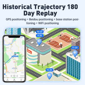 Детский GPS-трекер с LBS-позиционированием в реальном времени, совместимый с приложениями для iOS и ПК, кнопочный трекер для детей - Product Image 2