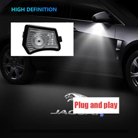 Projecteurs LED de tapis de sol pour rétroviseurs de voiture Jaguar XE XF XJ XK – Lampe de projection laser LED pour rétroviseur latéral