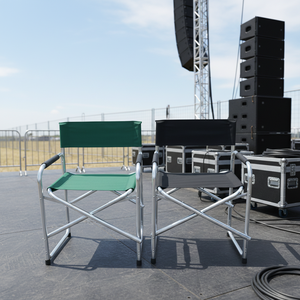 Silla de Director Plegable de Metal Resistente para Exteriores, con Reposabrazos, Mesa Lateral y Portavasos, Sillas de <span class=keywords><strong>Playa</strong></span> - Product Image 4