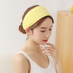 Wholesale Custom Logo Facial Cotton Elastic Hair Bands Stretch Towel Washable <strong>Face</strong> <strong>Wash</strong> Cosmetic Spa <strong>Headband</strong> - Product Image 2