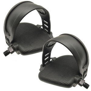Pedales de Repuesto para <span class=keywords><strong>Bicicleta</strong></span> de Ejercicio, Correa de Goma Antideslizante, Pedales Planos Ajustables, Piezas para <span class=keywords><strong>Bicicleta</strong></span> de Gimnasio al Aire Libre - Product Image 2
