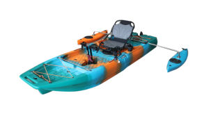 Kayak modulaire avancé 2026 de 9 pieds avec propulsion à pédales <span class=keywords><strong>ou</strong></span> moteur électrique, <span class=keywords><strong>aileron</strong></span> <span class=keywords><strong>ou</strong></span> hélice en HDPE, bateau de pêche léger et facile à transporter - Product Image 2