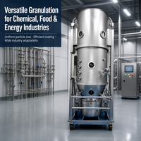 Machine de granulation à lit fluidisé FL pour l'industrie chimique et alimentaire, type discontinu ou continu, OEM ODM disponible sur mesure
