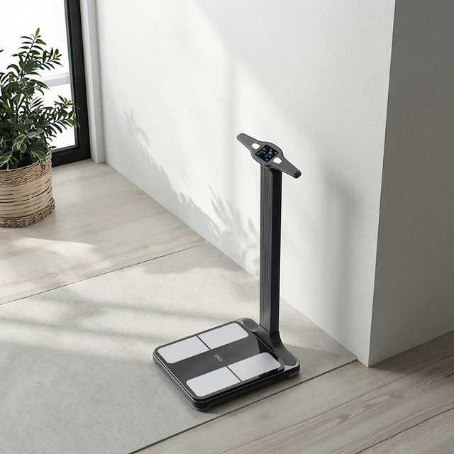 Unique Digital Body Weight Scale Analyzer Unique Bmi WiFi for Bluetooth Dual Connection 8 Electrodes Sensor Connected Scale