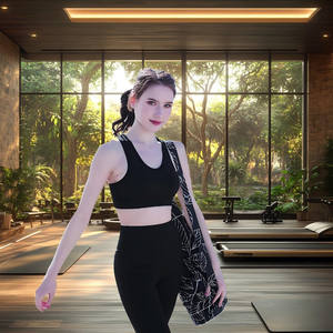 Free sample High Quality Custom Print Design Top Quality Excellent Cotton <b>Yoga</b> <b>Mat</b> Carrier Gym <b>Yoga</b> Canvas Tote Bag - Product Image 6