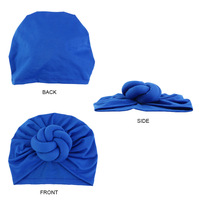 Nouvel Arrivage : Bandeau Turban et Bonnet Doux Style Européen-Américain pour Enfants, Motif Boule Unie, Idéal pour Fêtes, Multifonctionnel, Chaud et Confortable