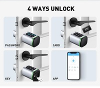 Serrure à cylindre intelligente personnalisée 60 + 40 30 + 60 Euro mortaise Alexa Tuya Ttlock mot de passe sans clé remplacer Euro serrure à cylindre électronique