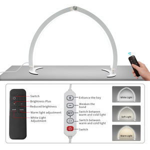 Spedizione veloce Lampada da tavolo UV a LED da 73cm per unghie a mezza luna con luce a distanza 3000-6000K per ciglia per Manicure e fiocco - Product Image 6