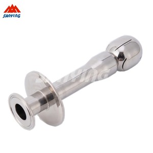 Dịch vụ gia công đôi Tri kẹp dài chiều dài Loại vệ sinh xoay CIP Phun bóng cho bể làm sạch - Product Image 5