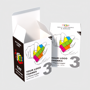 Custom Kid Rubik 'S Kubus Vouwdoos Kinderen Speelgoed 3d Puzzel Papieren Verpakking - Product Image 1