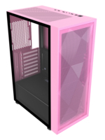 Rose Blanc BlackATX ITX M-atx Rgb Panneau en verre trempé Micro Atx Tower Châssis de jeu Boîtier pour ordinateur
