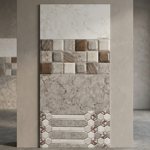 Azulejos de pared de cerámica brillante de diseño moderno de 300x600mm, patrón a cuadros de café de 12x24 para cocina y baño, suelos de porcelana de 30x60cm - Product Image 6