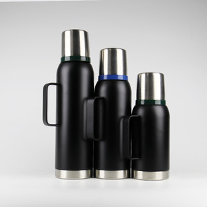 Grande <span class=keywords><strong>thermos</strong></span> à café pour les voyages, en acier inoxydable, bouteille isotherme sous vide avec poignée de tasse, garde les liquides chauds et froids - Product Image 6