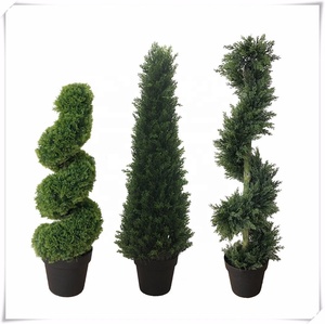 Hot bán nhân tạo gỗ Hoàng Dương Xoắn Ốc topiary cây nhựa trang trí mô hình từ Trung Quốc Nhà Máy Giá - Product Image 4
