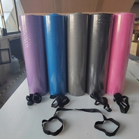 Tapis de yoga NBR de 8 mm/10 mm/15 mm d'épaisseur pour usage universel, écologique, antidérapant avec sangle de transport, prix bas