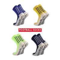 Chaussettes de sport antidérapantes personnalisées pour l'automne, unisexe, à motif de football rouge, épaisses et écologiques – Offre Spéciale