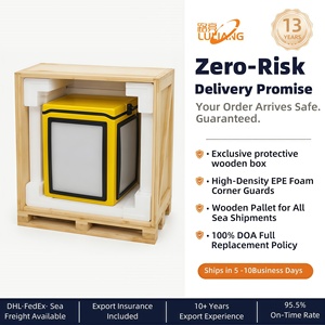 Boîtier de livraison LED P3 contrôlé, gestion via l'application <span class=keywords><strong>Pandora</strong></span>, coque industrielle en PRV 500x500mm pour flotte publicitaire professionnelle - Product Image 5