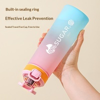 Bouteille d'eau de qualité alimentaire sans sucre et sans calorie, type paille parfumée, avec anneau aromatisé aux fruits pour usage extérieur
