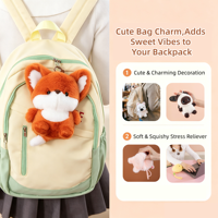 Porte-clés en peluche éléphant adorable de 15 cm / Jouet doux et parfumé, poupées compagnonnes dans différents styles, cadeau d'anniversaire pour garçons et filles
