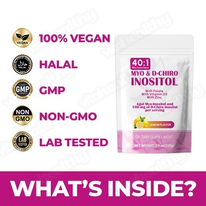 Vitahealthy OEM/ODM Premium Quality <strong>Inositol</strong> <strong>Powder</strong> with MYO &amp; D-Chiro Vegan Lemon Flavor <strong>Powder</strong> for Women Hormonal Support - Product Image 4