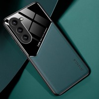 Coque de protection en PU durable avec rebord surélevé pour la protection de l'appareil photo, compatible avec Samsung S25 Ultra, antidérapante