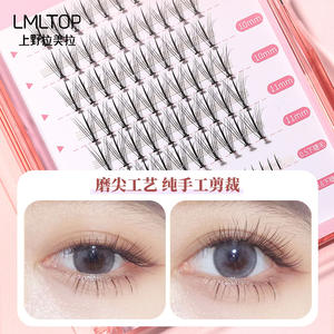 ขนตาปลอม LMLTOP รุ่น Mermaid Fairy แบบ 8 แถว ธรรมชาติเต็มแผง งอนรูปตัว C  แถบใส รุ่น SY913 - Product Image 4