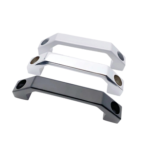 Modern Minimalist Aluminum Alloy Door Handle Sand Black with Adjustable Feature <b>for</b> Cabinet Drawer Wardrobe Furniture - Product Image 4