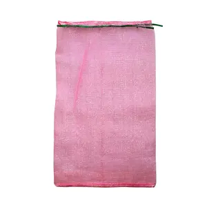 Recycled Leno Mesh Bag For Fruit Vegetable Onion Potato Bag Net Factory Plastic Drawstring PP CE Certified China Agriculture Bag