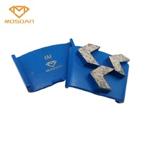 Ez Change plaque de meulage diamant à trois flèches en métal pour la préparation du béton