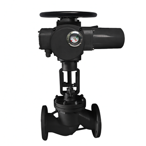 วาล์วบอลแบบมีหน้าแปลนไฟฟ้ามอเตอร์ COVNA ขนาด 2 นิ้ว PN16 ทำจากเหล็กหล่อ พร้อมตัวกระตุ้นไฟฟ้าแบบหมุนหลายรอบ - Product Image 3