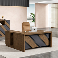 Mobilier de bureau en bois de luxe de style unique de Sanxin Table de bureau exécutive bureau moderne de patron PDG